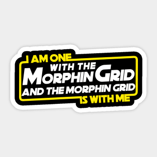 I Am One With The Morphin Grid Sticker